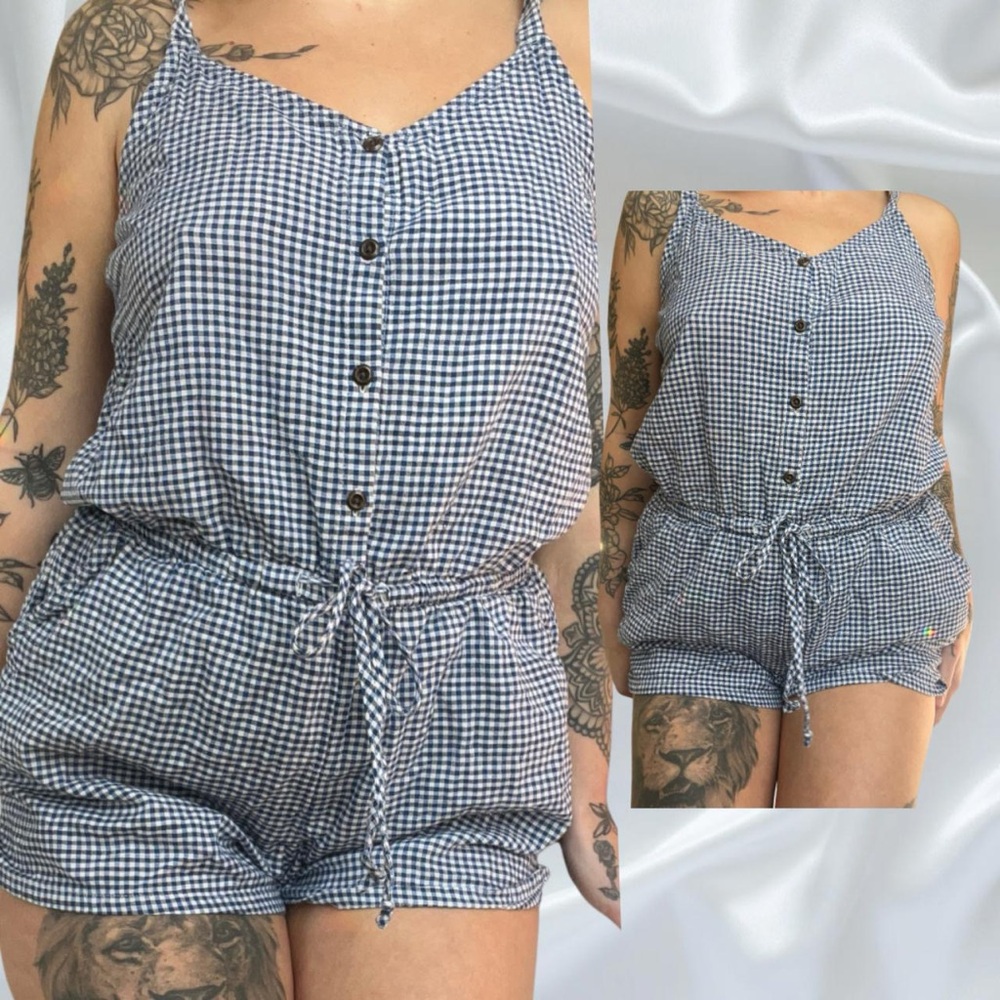Gingham Checkered Romper